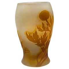 Mini Cameo Glass Vase by Emile Galle