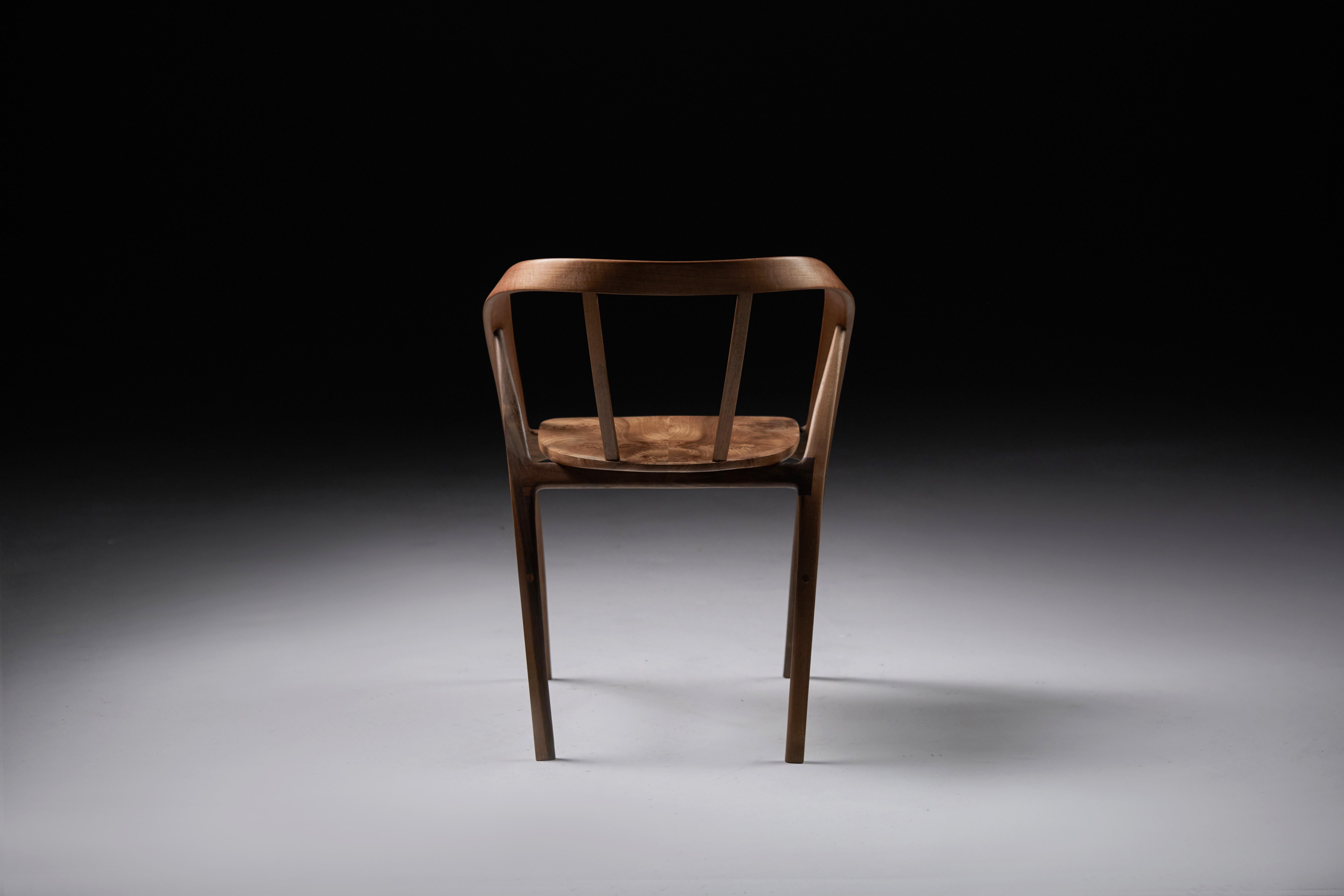 Modern Bentwood Slim Carol Dining Chair by Jonathan Field For Sale
