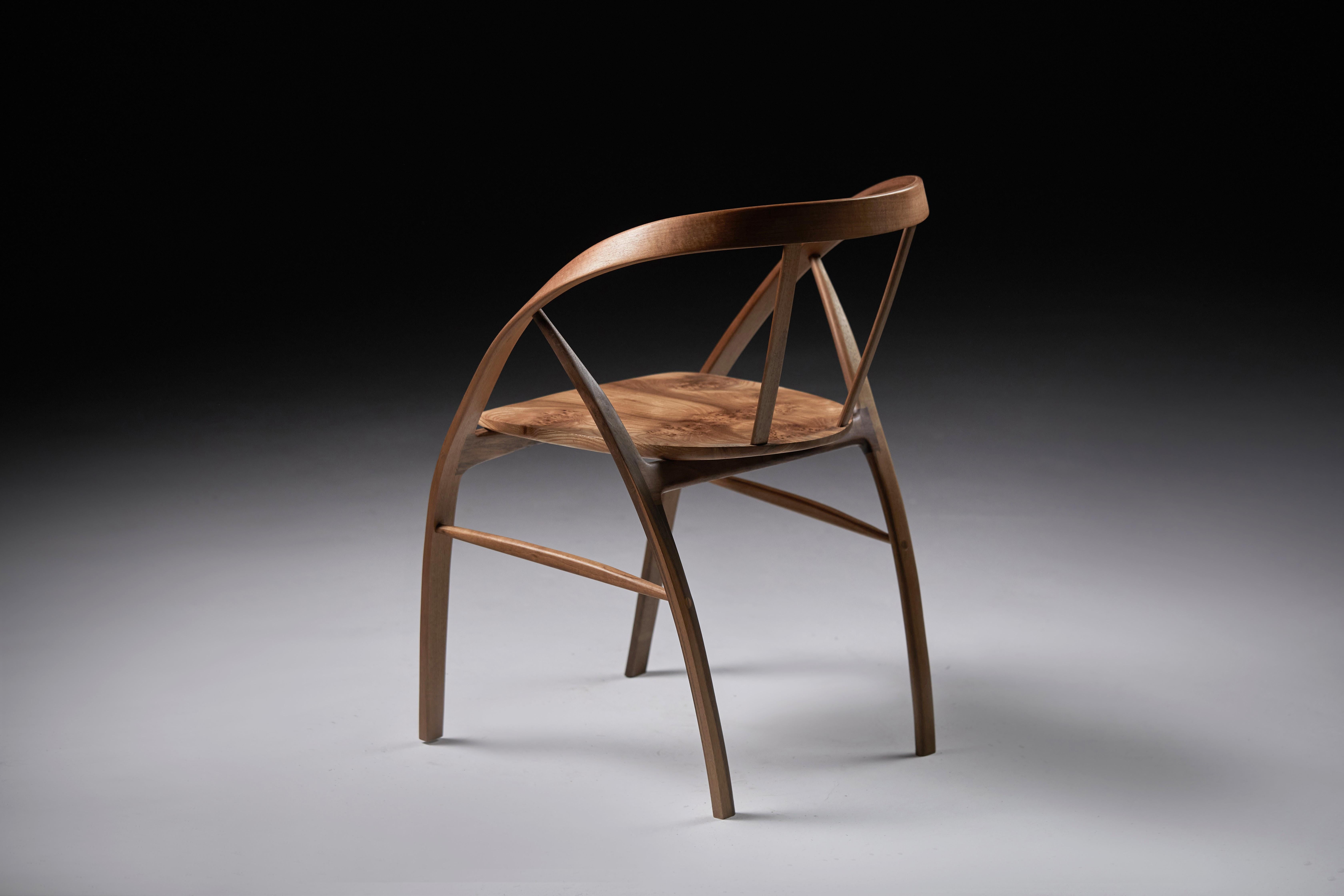 Bentwood Slim Carol Dining Chair by Jonathan Field For Sale 1