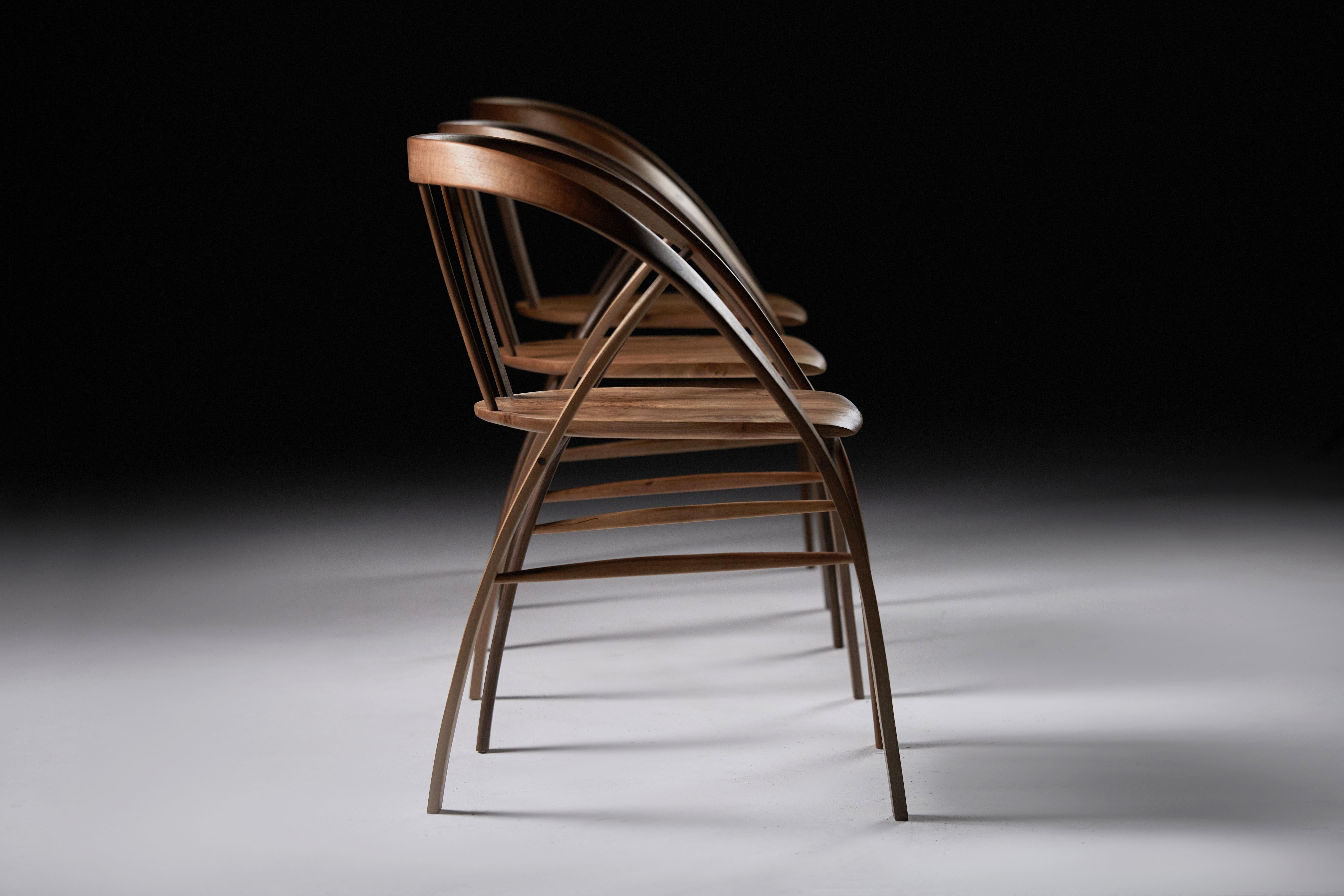 Bentwood Slim Carol Dining Chair by Jonathan Field For Sale 2