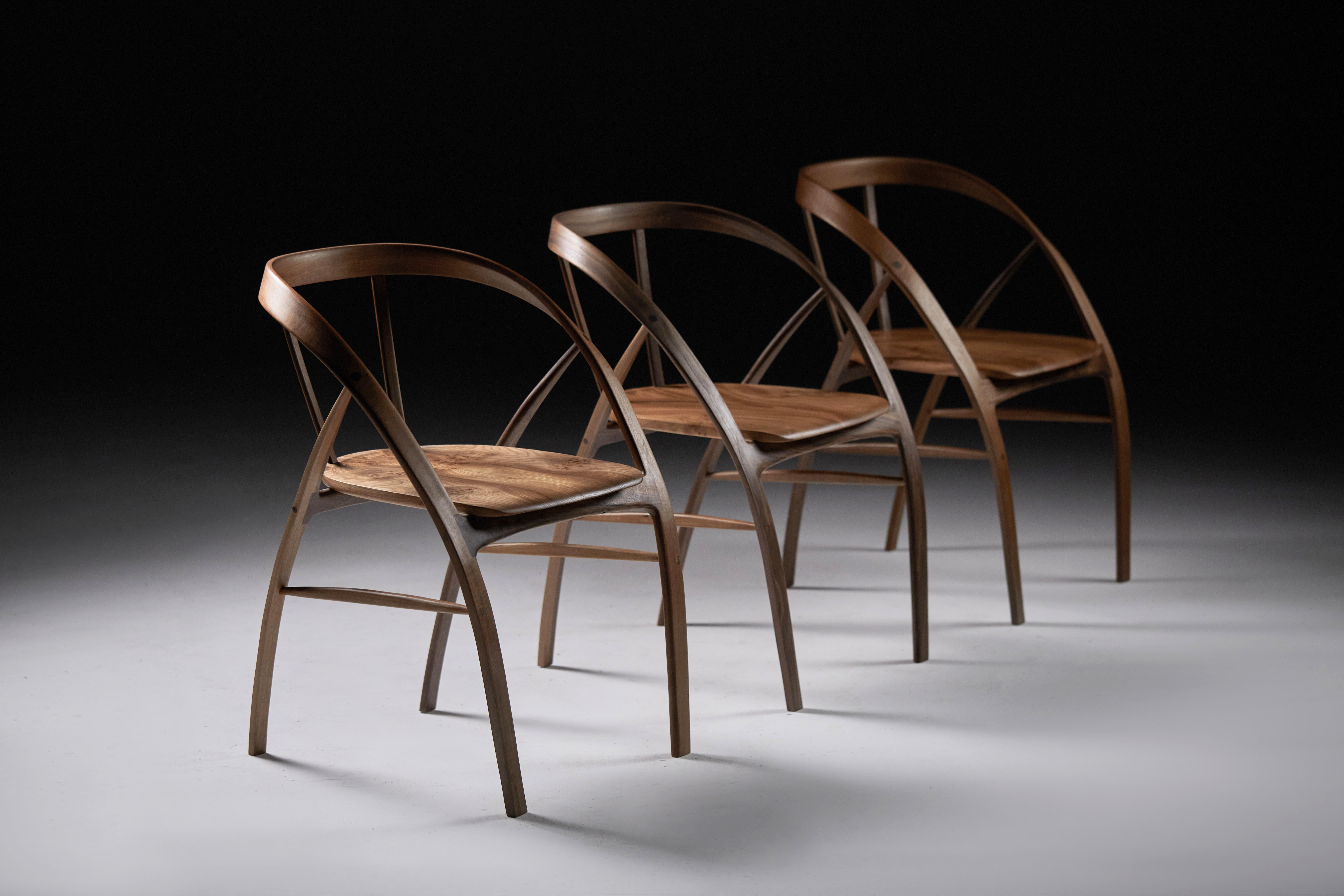 Bentwood Slim Carol Dining Chair by Jonathan Field For Sale 3