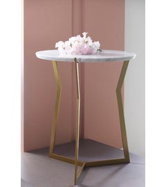 Mini Carrara Marble Star Side Table by Olivier Gagnère
