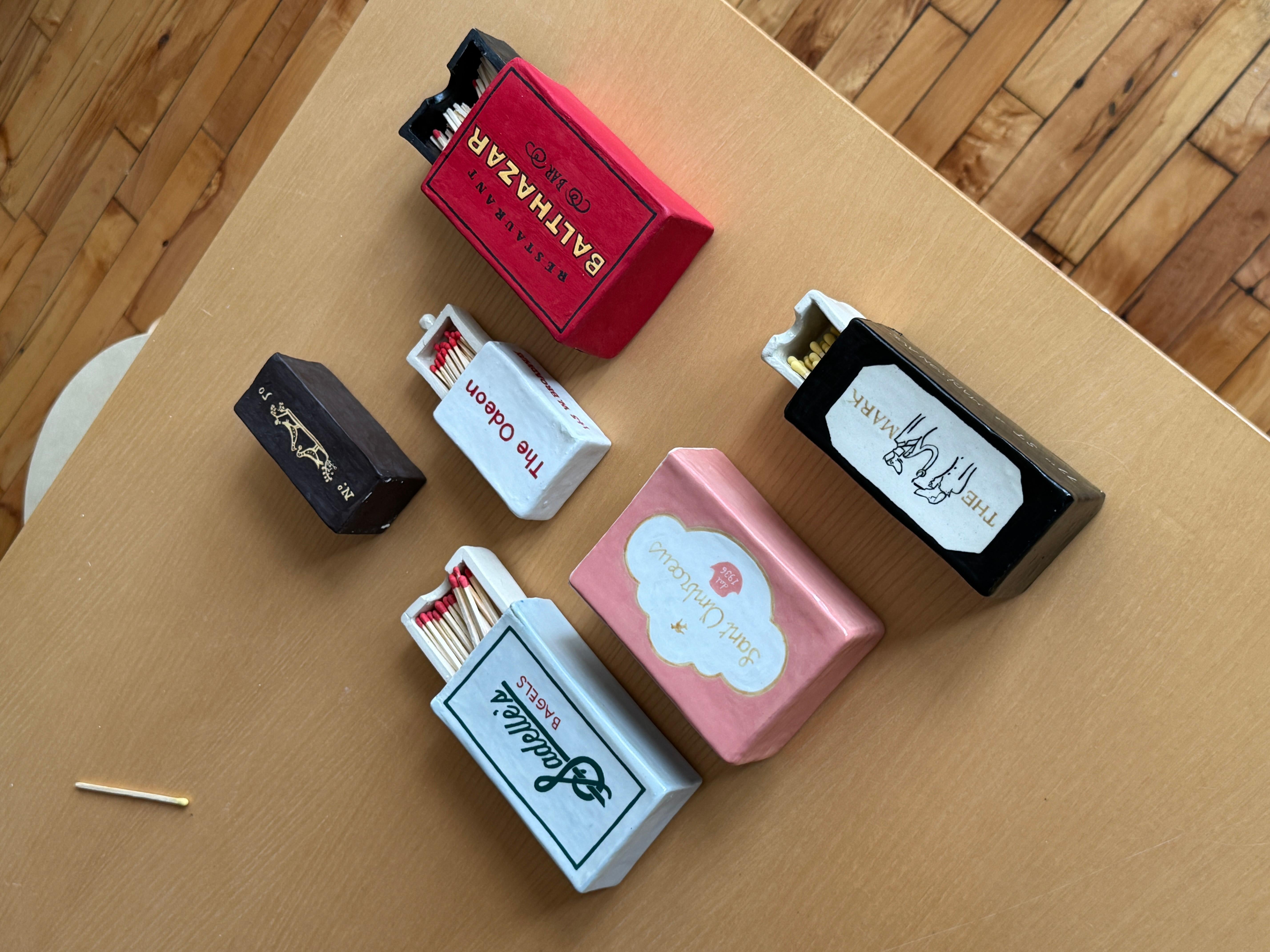 Contemporary Mini Ceramic Restaurant Matchbox - The Odeon