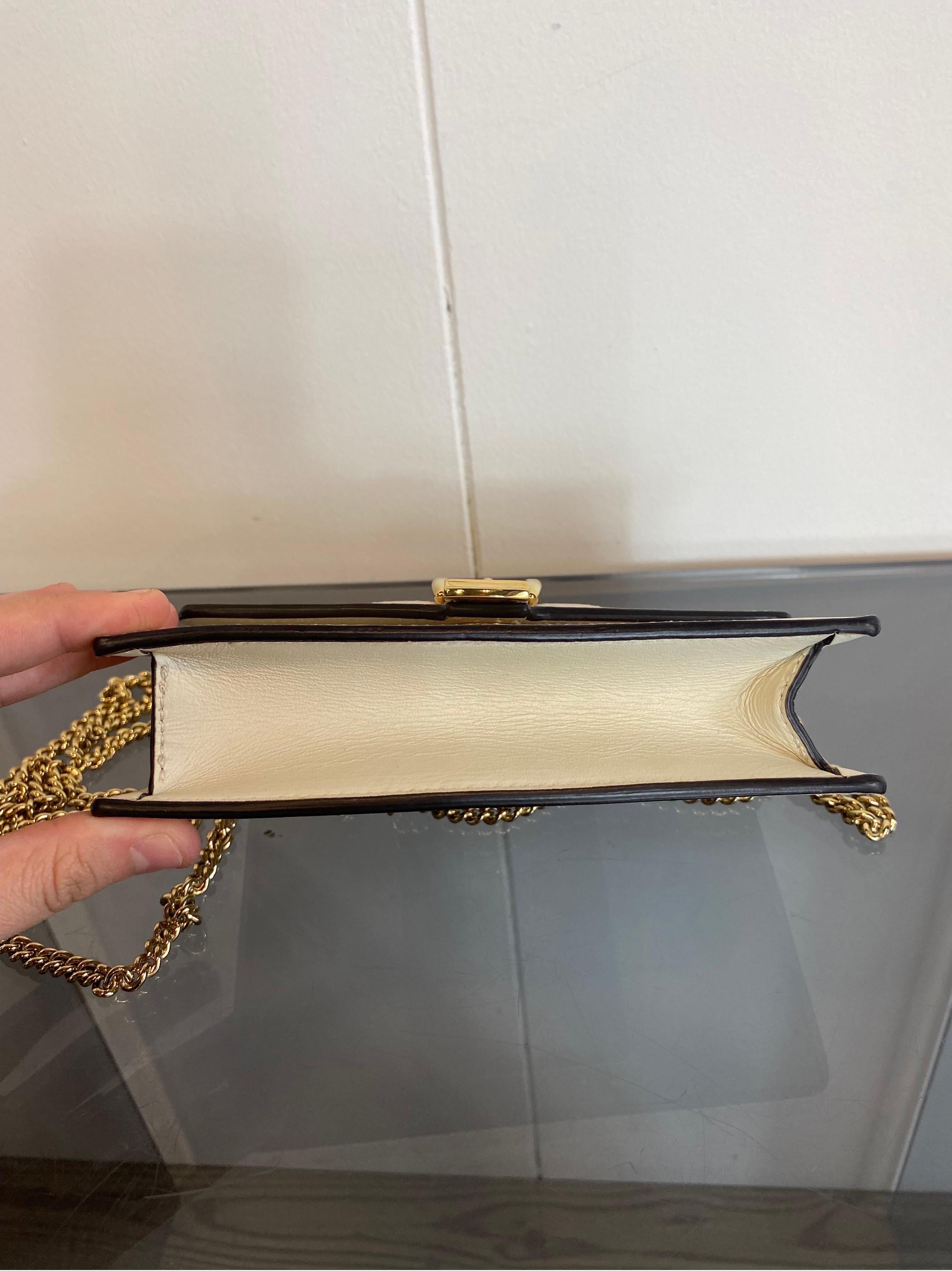 Beige Mini Chain Sylvie bag Gucci For Sale