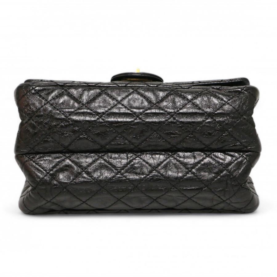 Women's Mini Chanel 2.55 Black Leather For Sale