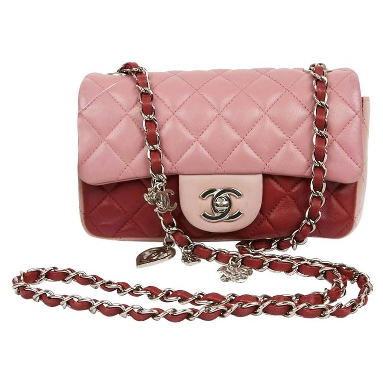 mini chanel pouch pink