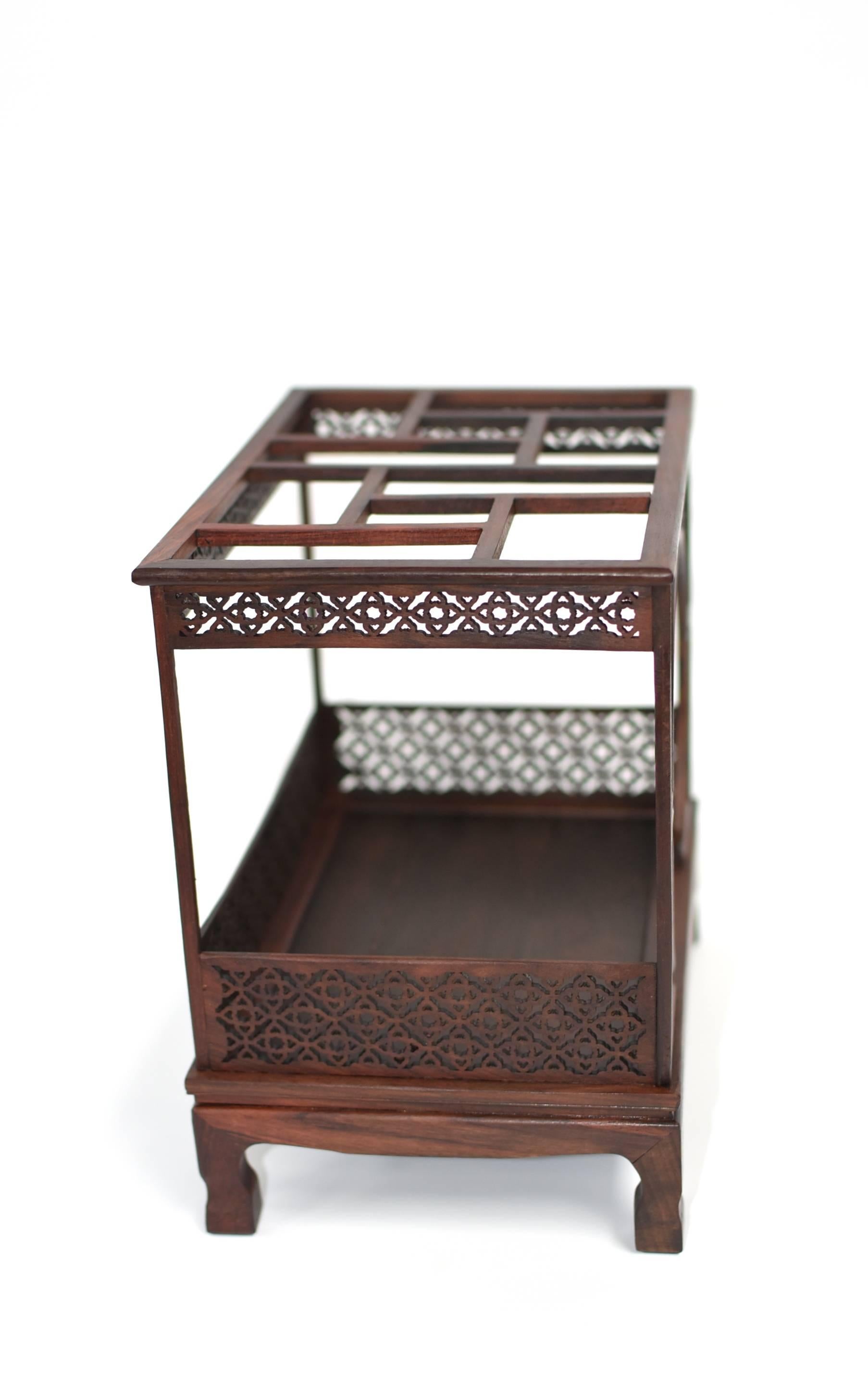 Mini Chinese Moon Bed, Rosewood Model of Bed 4
