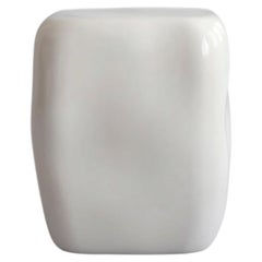 Mini Coffee Table In High Gloss Birch Glazed Ceramic