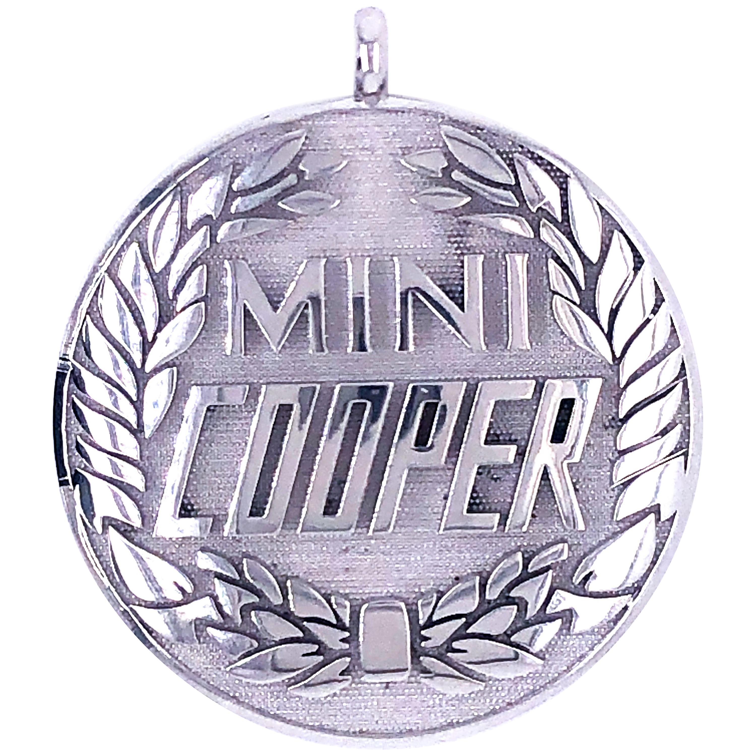 Mini Cooper Solid Sterling Silver Charm For Sale