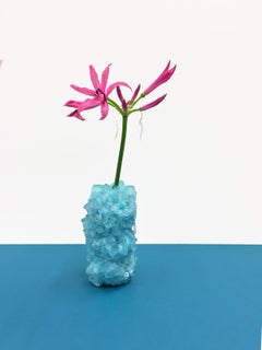 Mini Crystal Vase Sky by Isaac Monté
