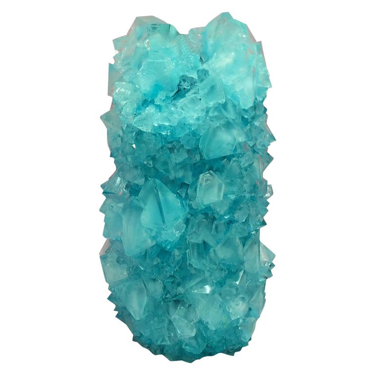 Mini Crystal Vase Sky by Isaac Monté For Sale at 1stDibs