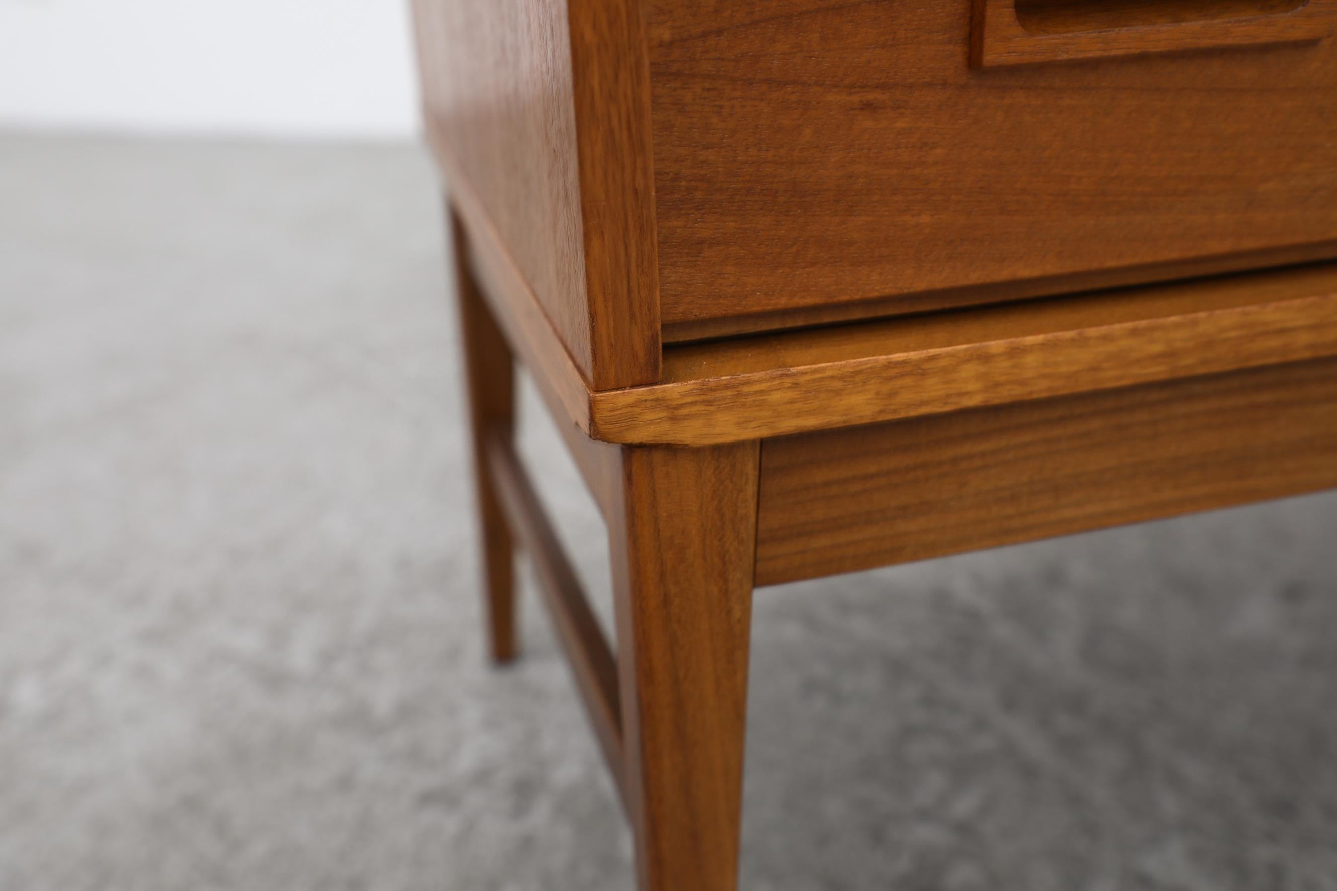 Mini Danish Teak Dresser or Nightstand 6