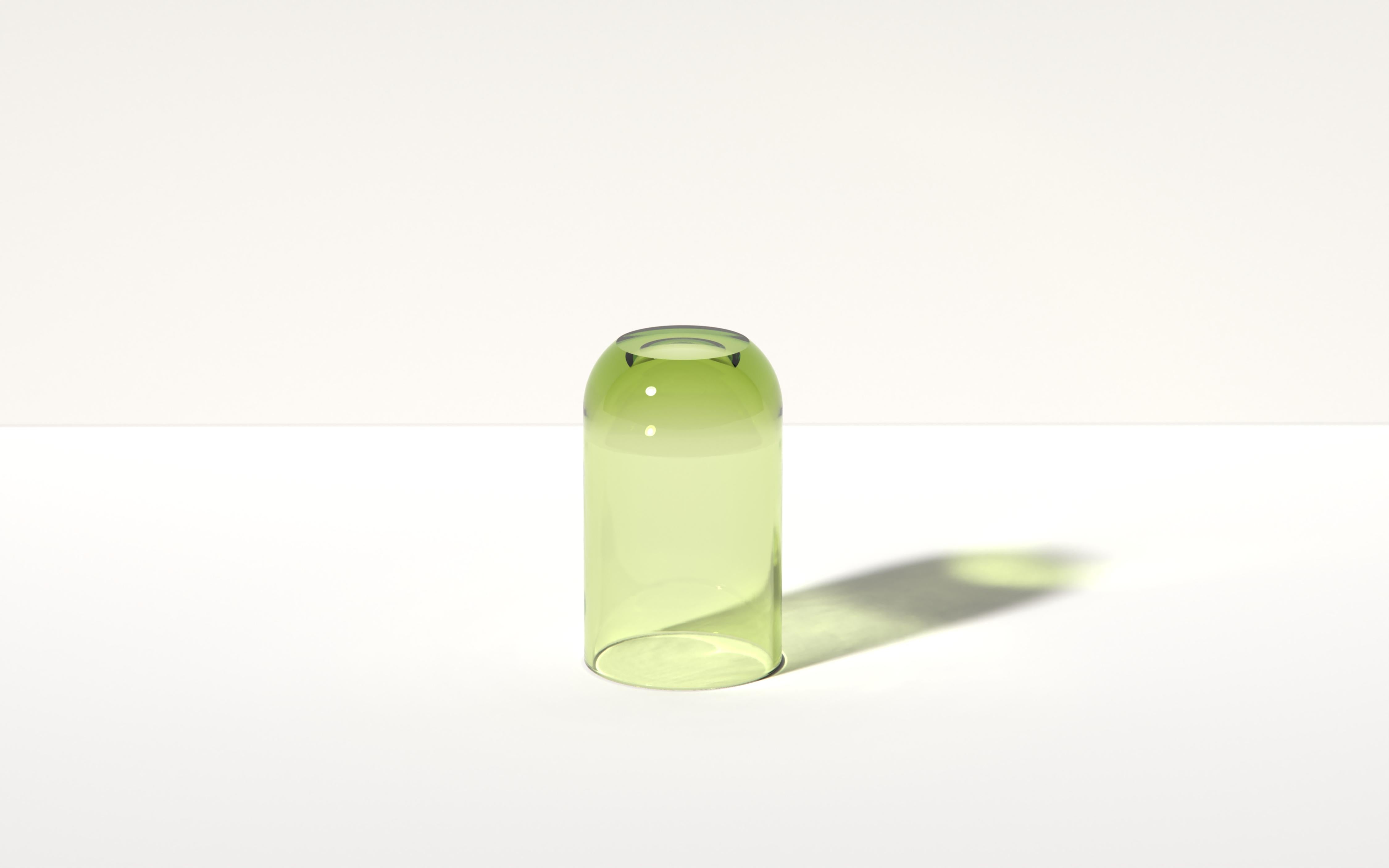 North American Mini Dew Drop Side Table in Spritz Orange, Translucent Resin, by Ian Cochran For Sale