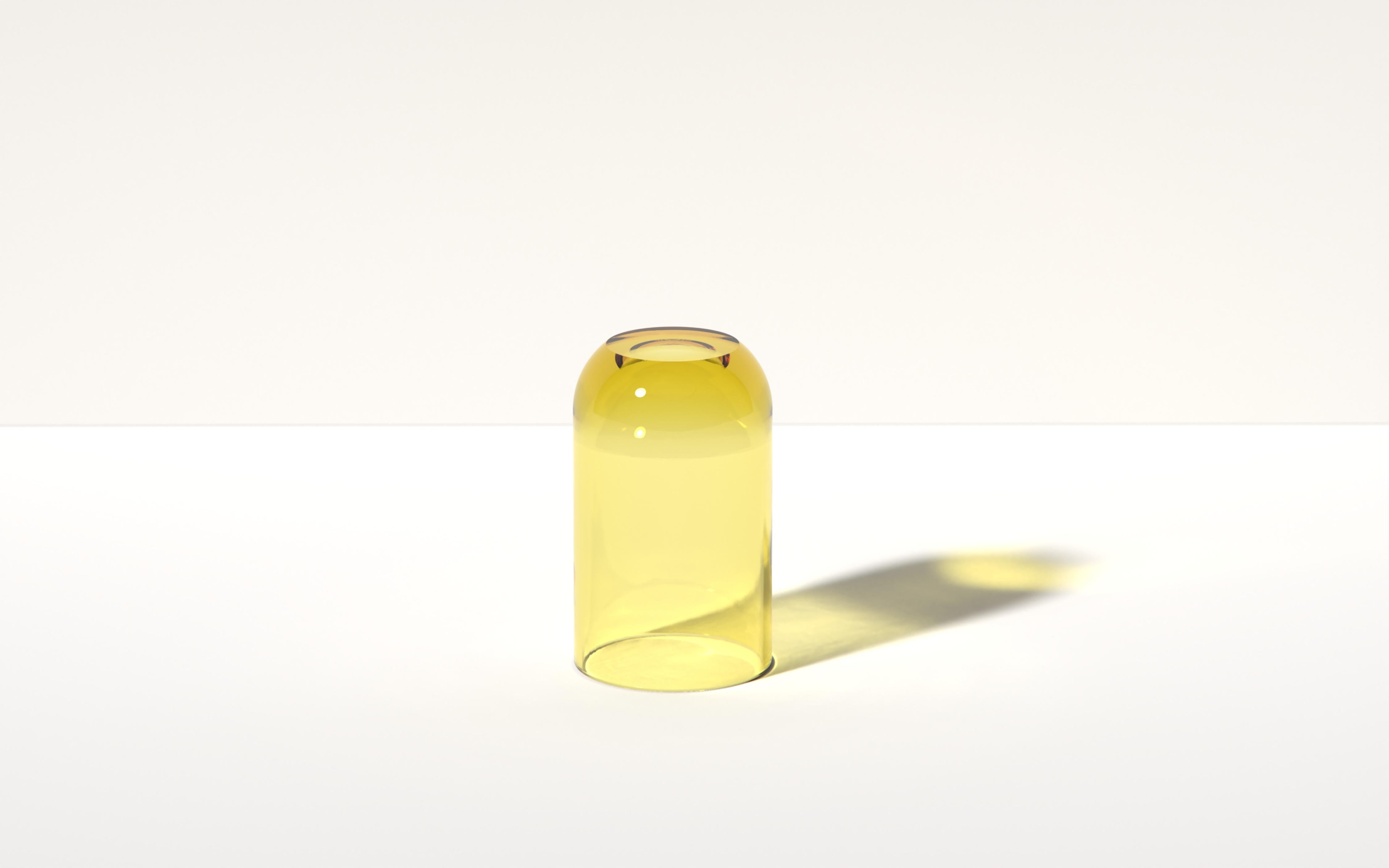 Mini Dew Drop Side Table in Spritz Orange, Translucent Resin, by Ian Cochran For Sale 3