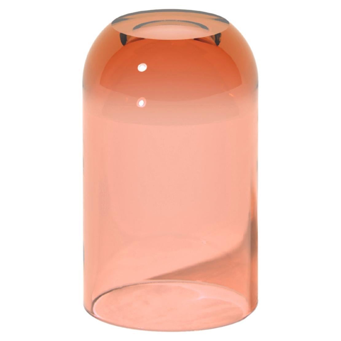 Mini Dew Drop Side Table in Spritz Orange, Translucent Resin, by Ian Cochran