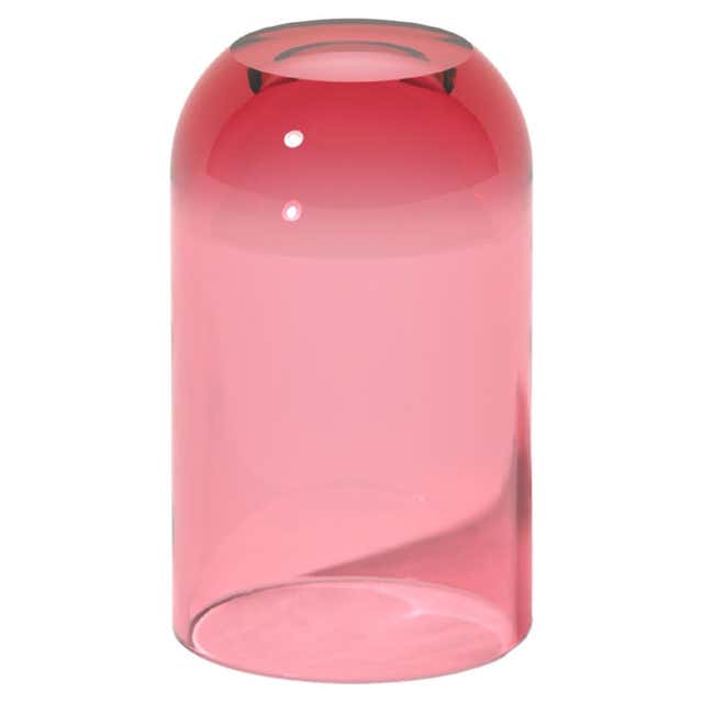 Modern Big Dew Drop Side Table in Penny Red, Translucent Resin, by Ian ...