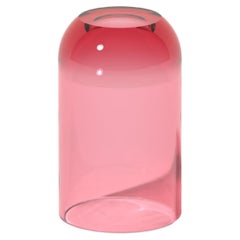 Mini table d'appoint Dew Drop en rouge pastèque, résine translucide, par Ian Cochran