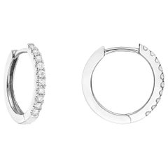 Mini Diamond Hoop Earrings '0.20 Carat'