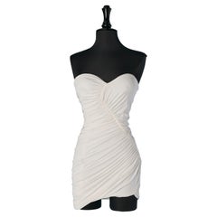 Mini draped jersey bustier dress ALEXANDRE VAUTHIER