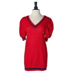 Mini dress in red knit IZOD LACOSTE