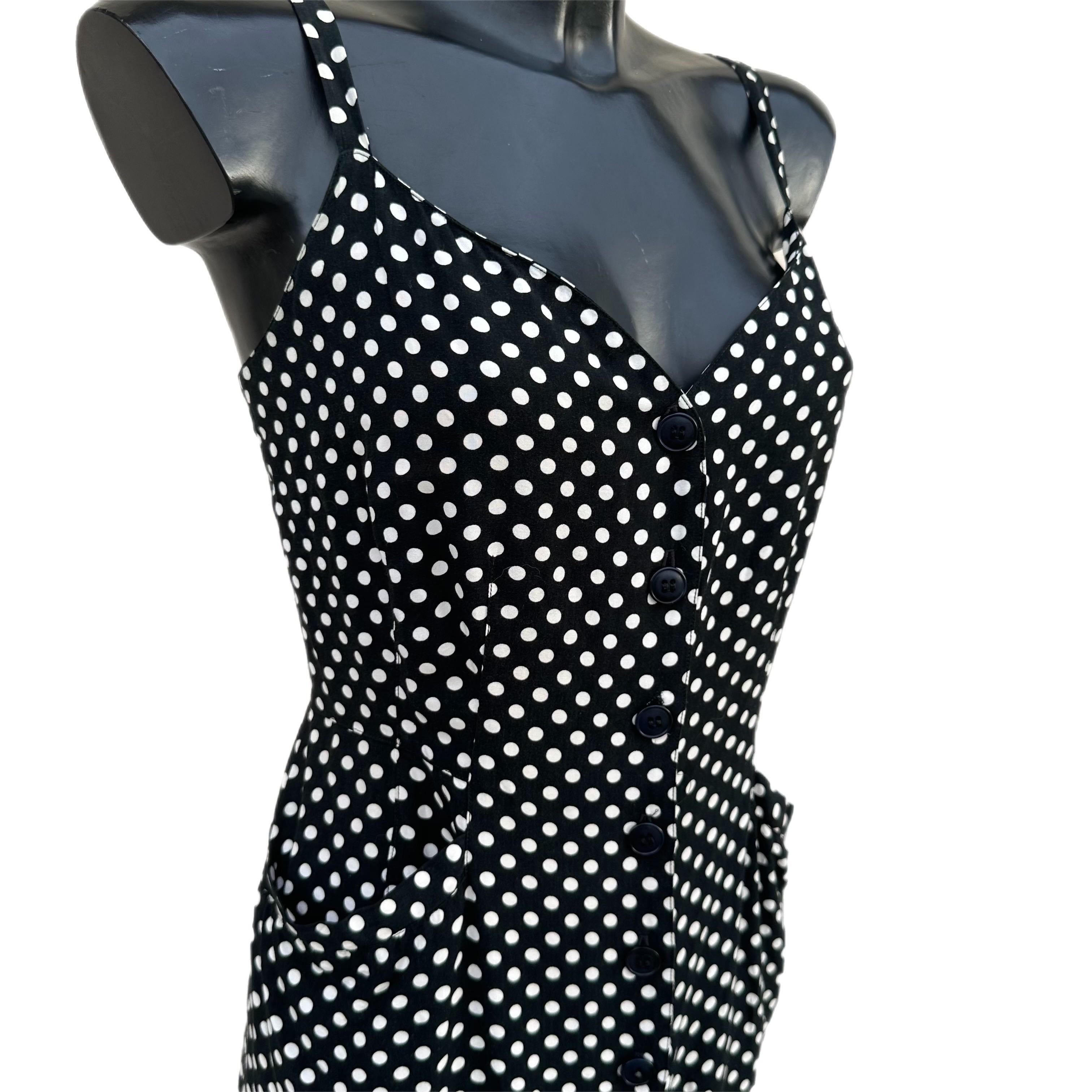 Mini abito vintage a pois Kenzo Paris 5