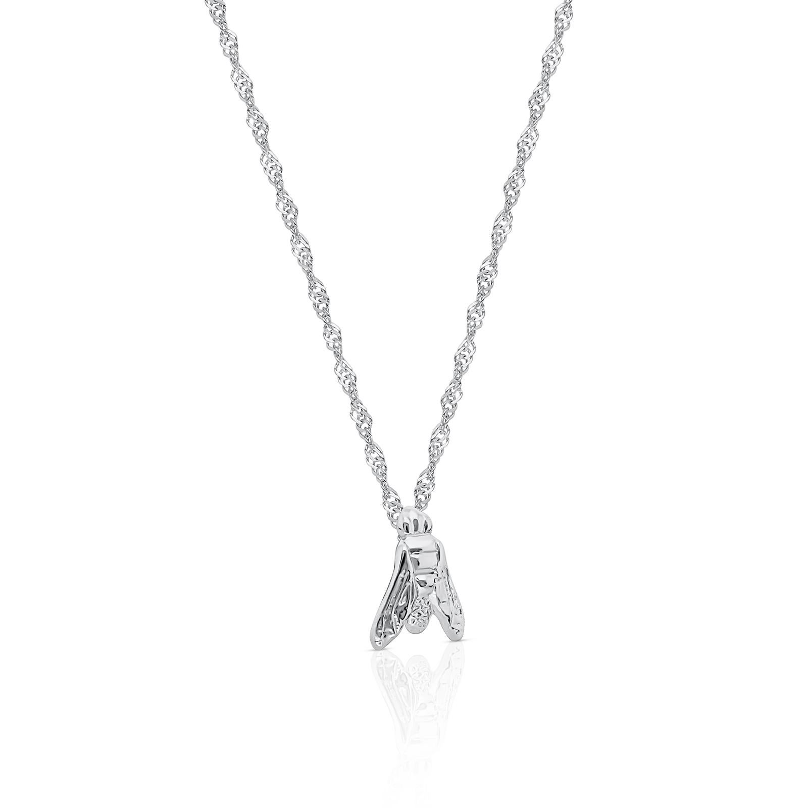 Mini collier essential FLY en or blanc 18 carats Neuf - En vente à Barcelona, CT