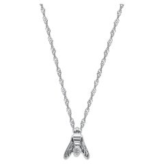 mini FLY Essential Necklace in 18K White Gold - ECH JEWELRY