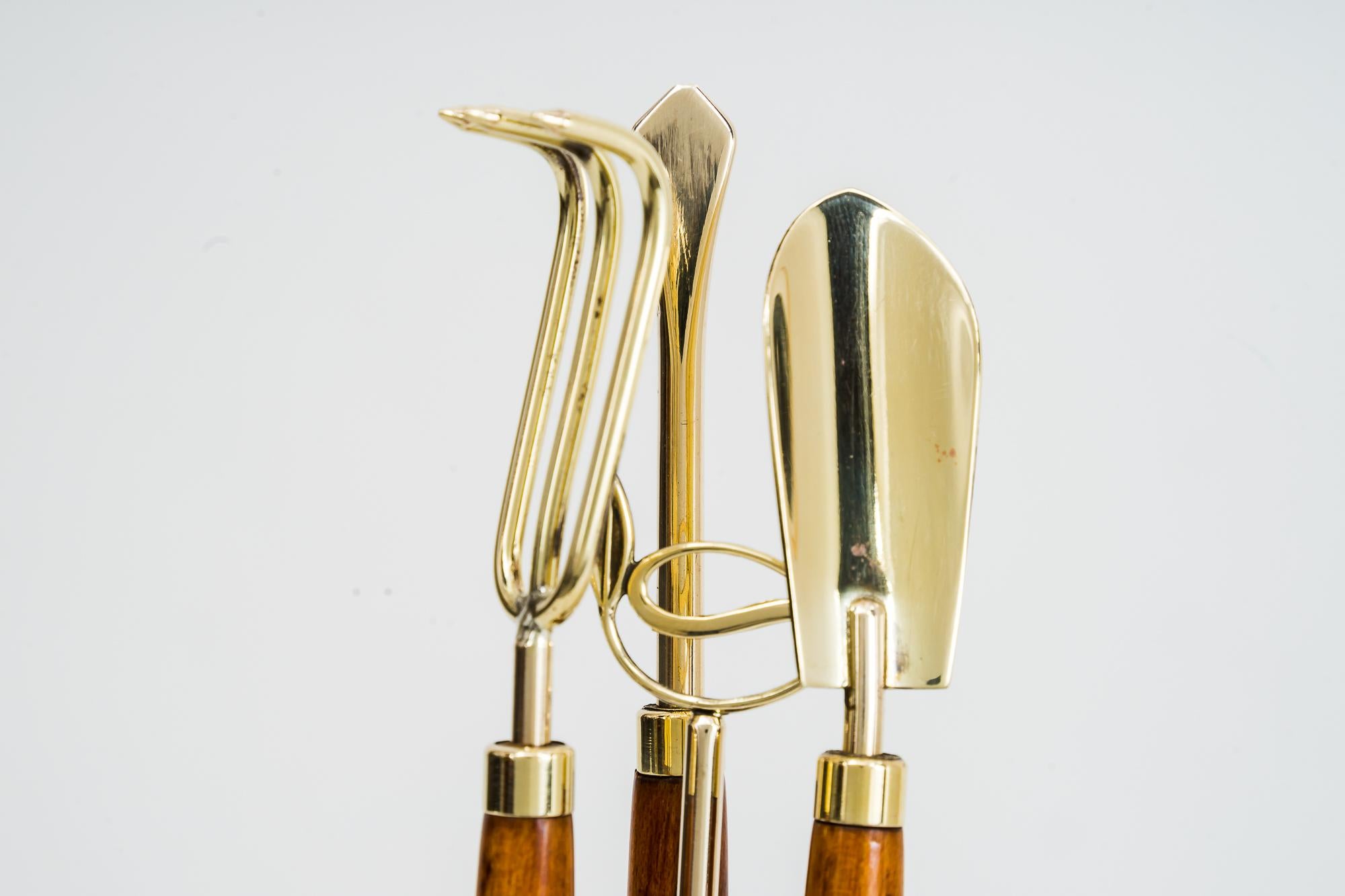 Austrian Mini Garden Tools With Wooden Handles, Set Of 4, 1970's For Sale