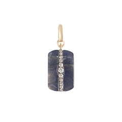 Mini Gaze Pendant in Labradorite and Diamond