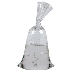 Mini bolsa de cristal para agua - Escultura de cristal hiperrealista