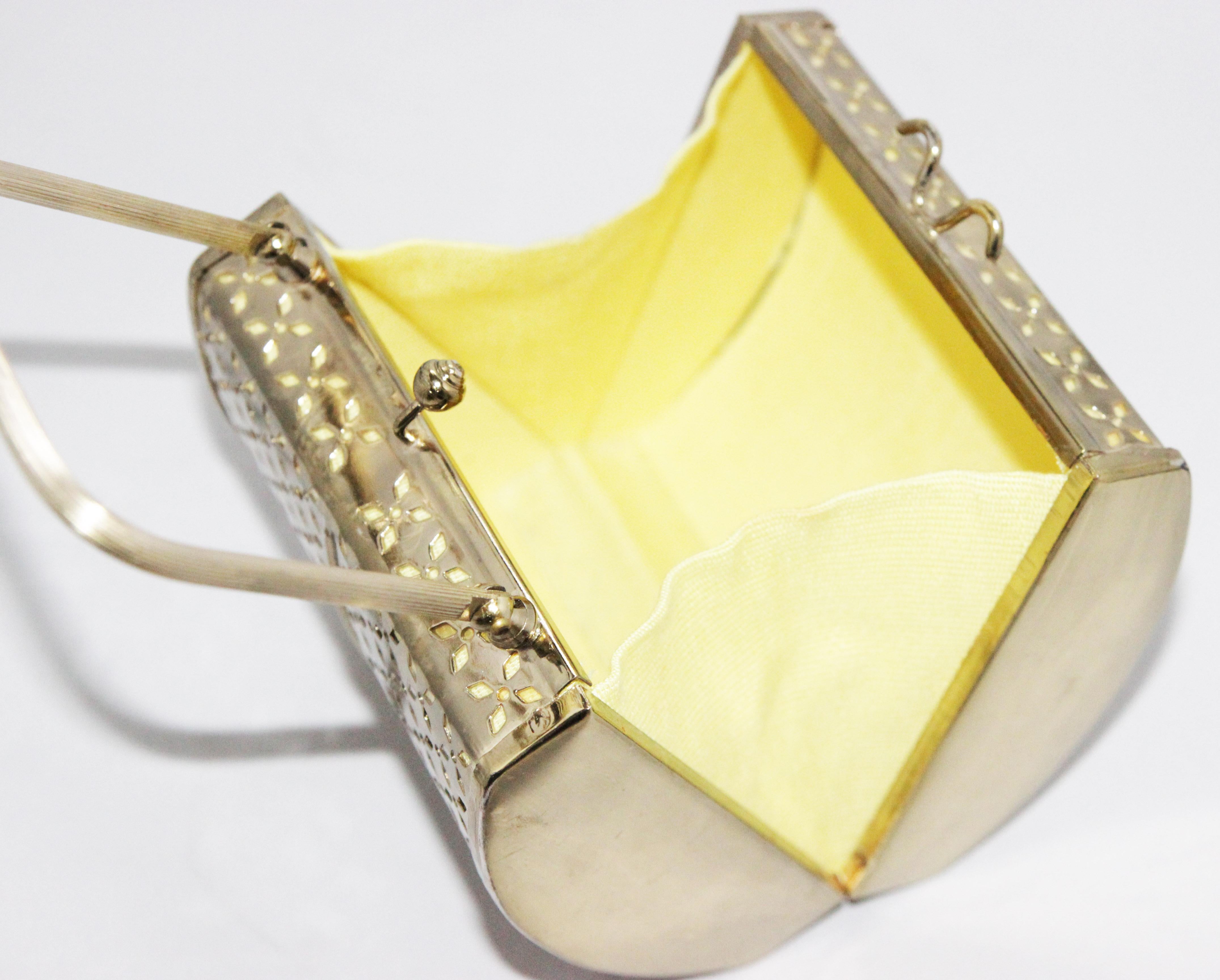 Women's or Men's Mini Gold Bag made in Japan 60s  For Sale