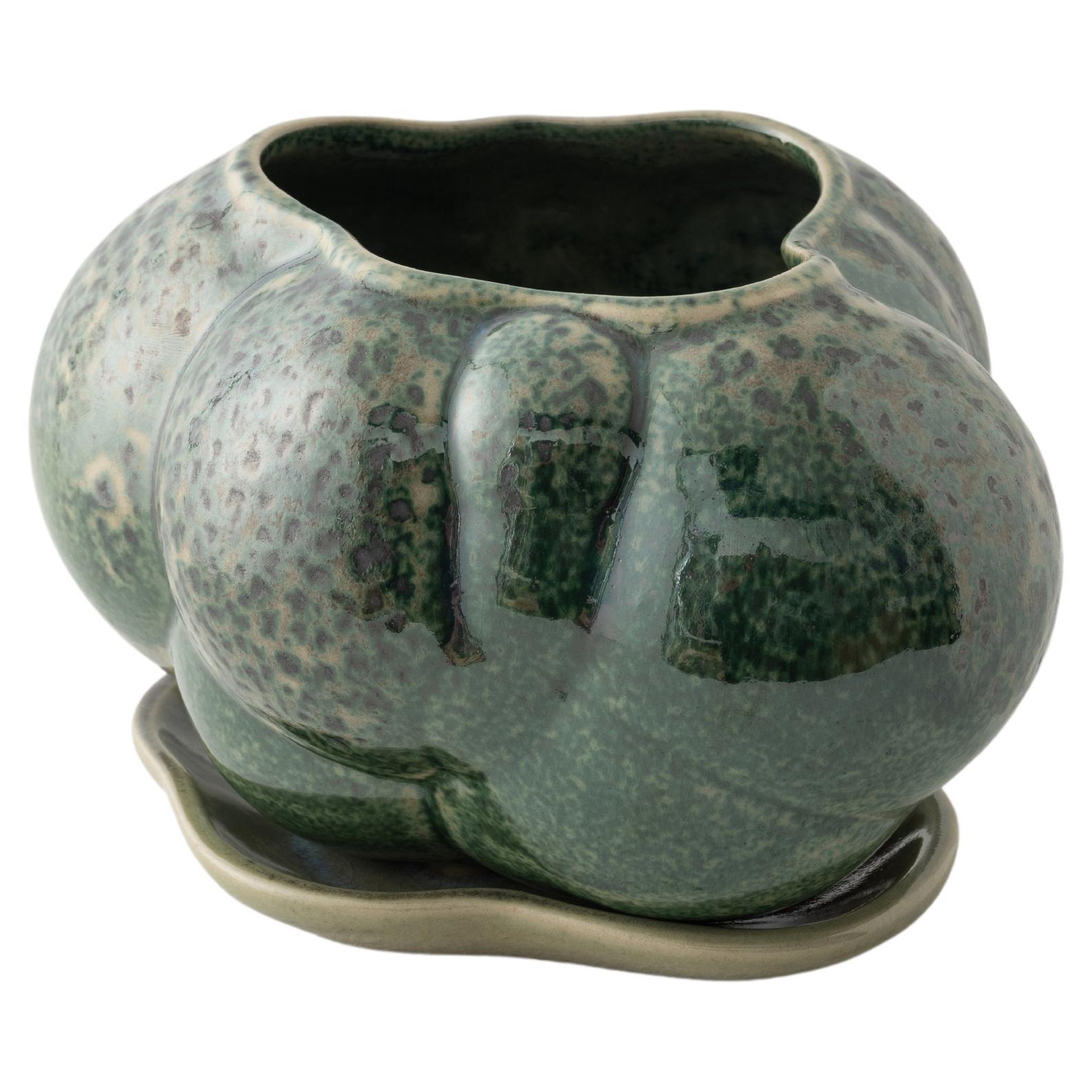 Mini jardinière Botryoidal verte de Forma Rosa Studio