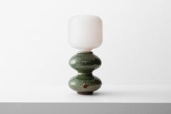 Mini Green Wave Form Table Lamp by Forma Rosa Studio