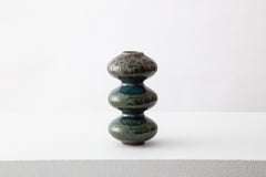 Mini Green Wave Form Vase by Forma Rosa Studio