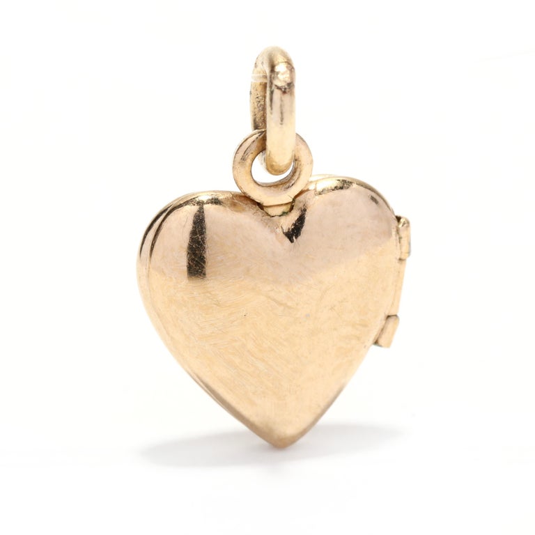 Mini Heart Locket, Gold Heart Locket, Tiny Gold Heart Locket, Gold ...