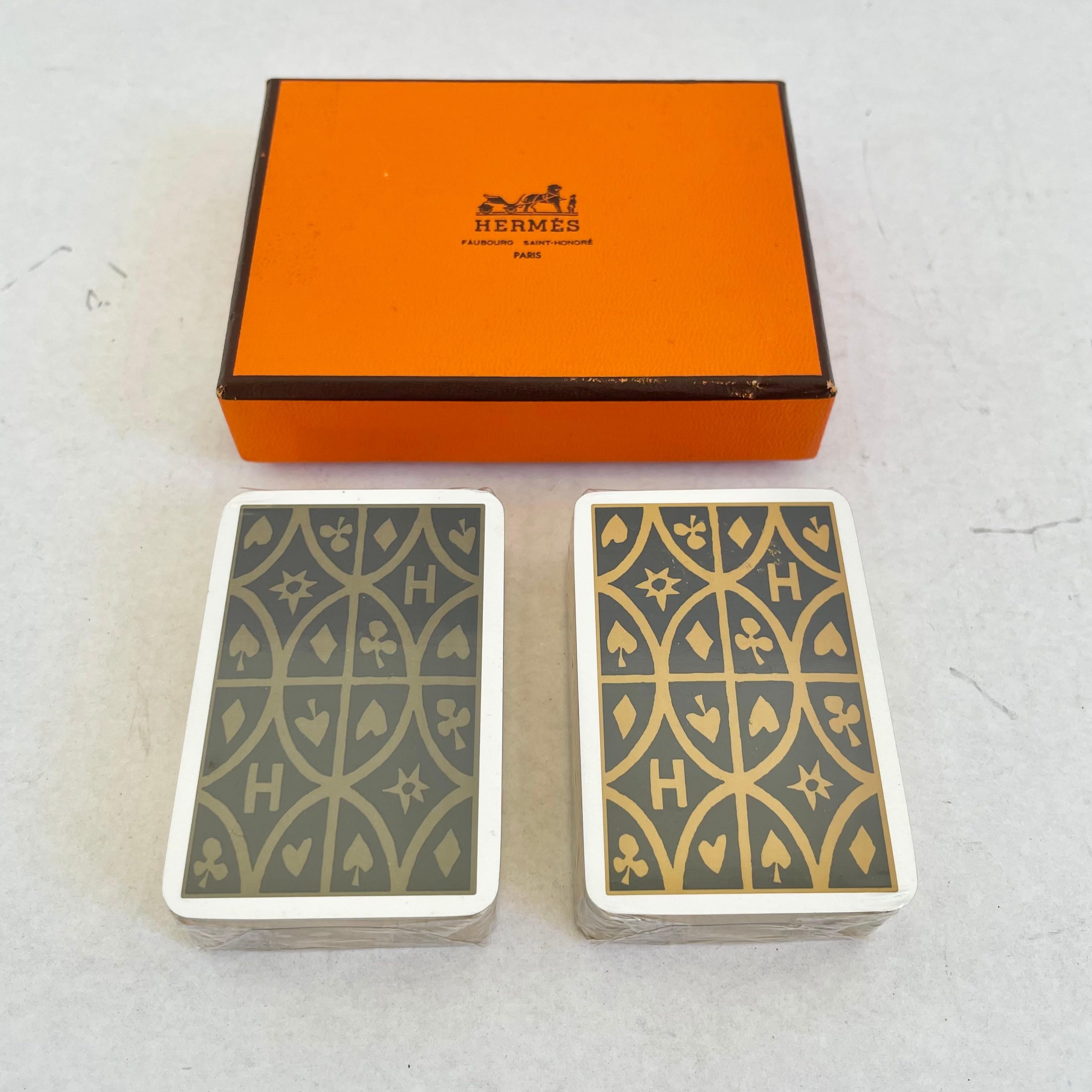 vintage hermes playing cards