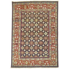 Mini Khani Antique Shirvan Caucasian Wall Rug