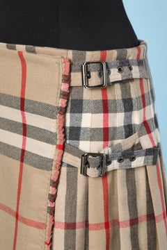 Mini kilt in wool tartan Burberry