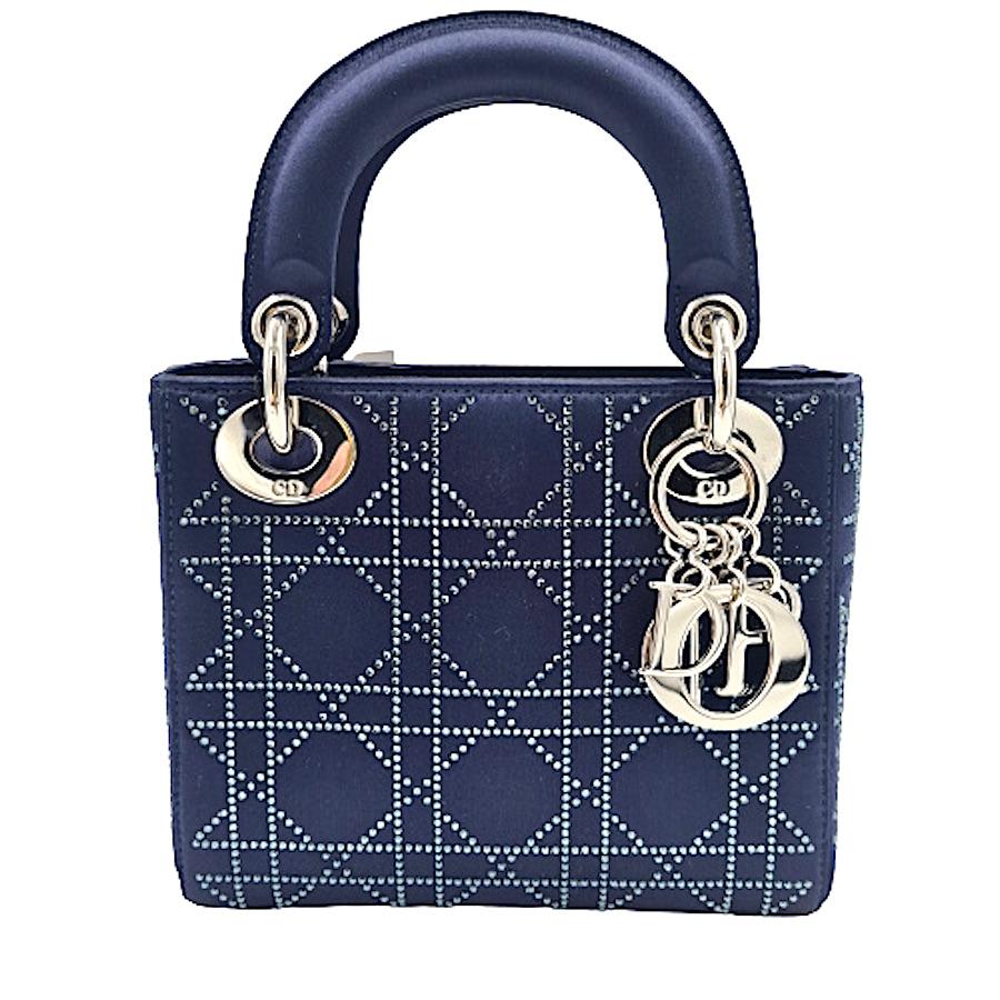 lady dior blue satin