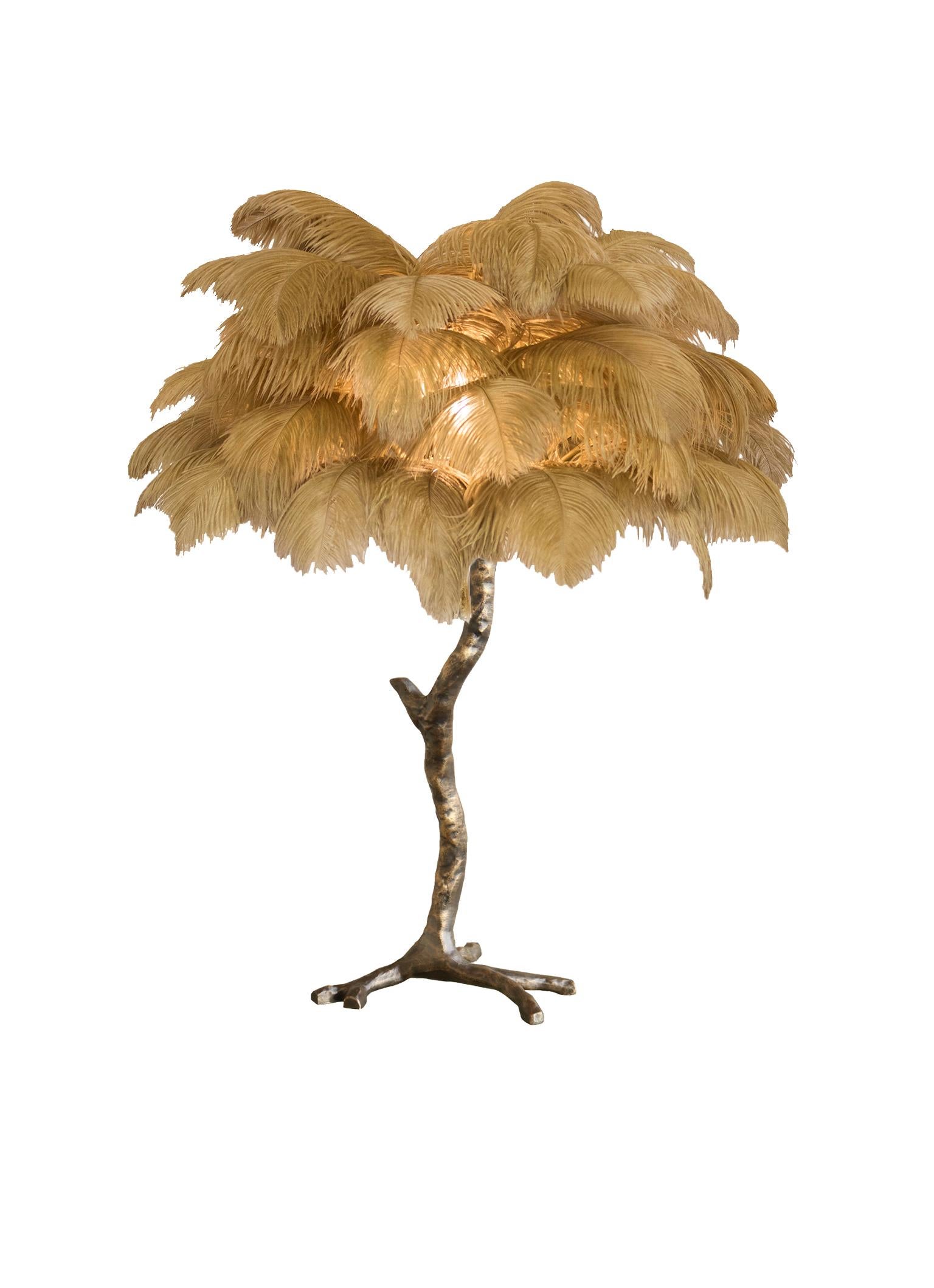 Mini Lamp with Solid Bronze Brass Base For Sale 1