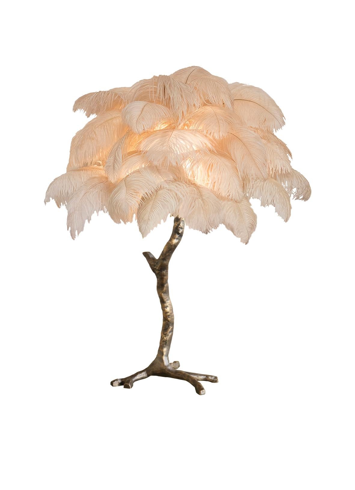 Mini Lamp with Solid Bronze Brass Base For Sale 2