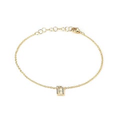 Mini-Armband aus 14 Karat Gelbgold mit Diamanten