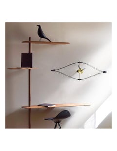 Mini Look Wall Clock by Nomon, Black Fiberglass, Modern Design