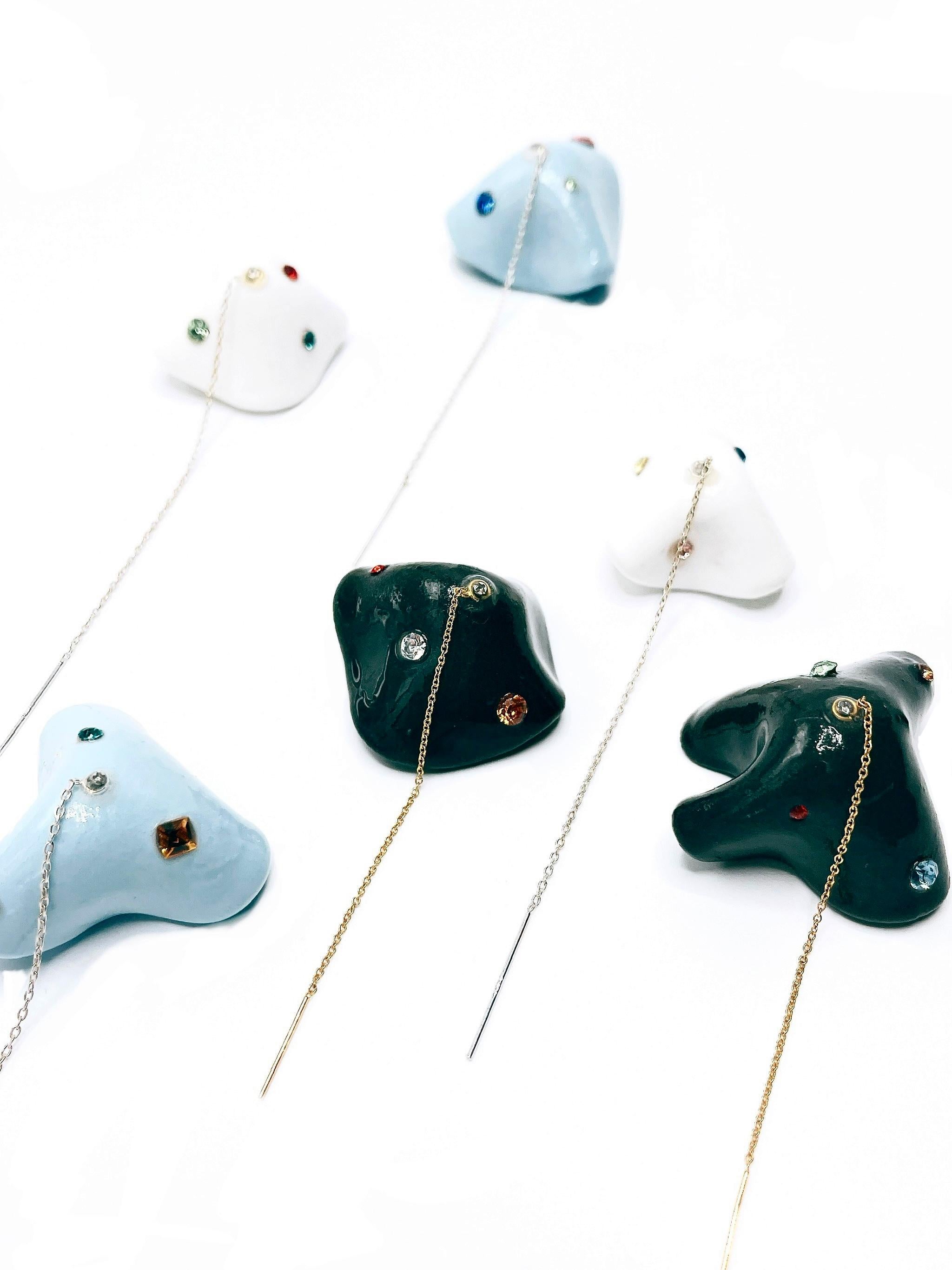 Boucles d'oreilles Mini Marshmallow Thread Pour femmes en vente