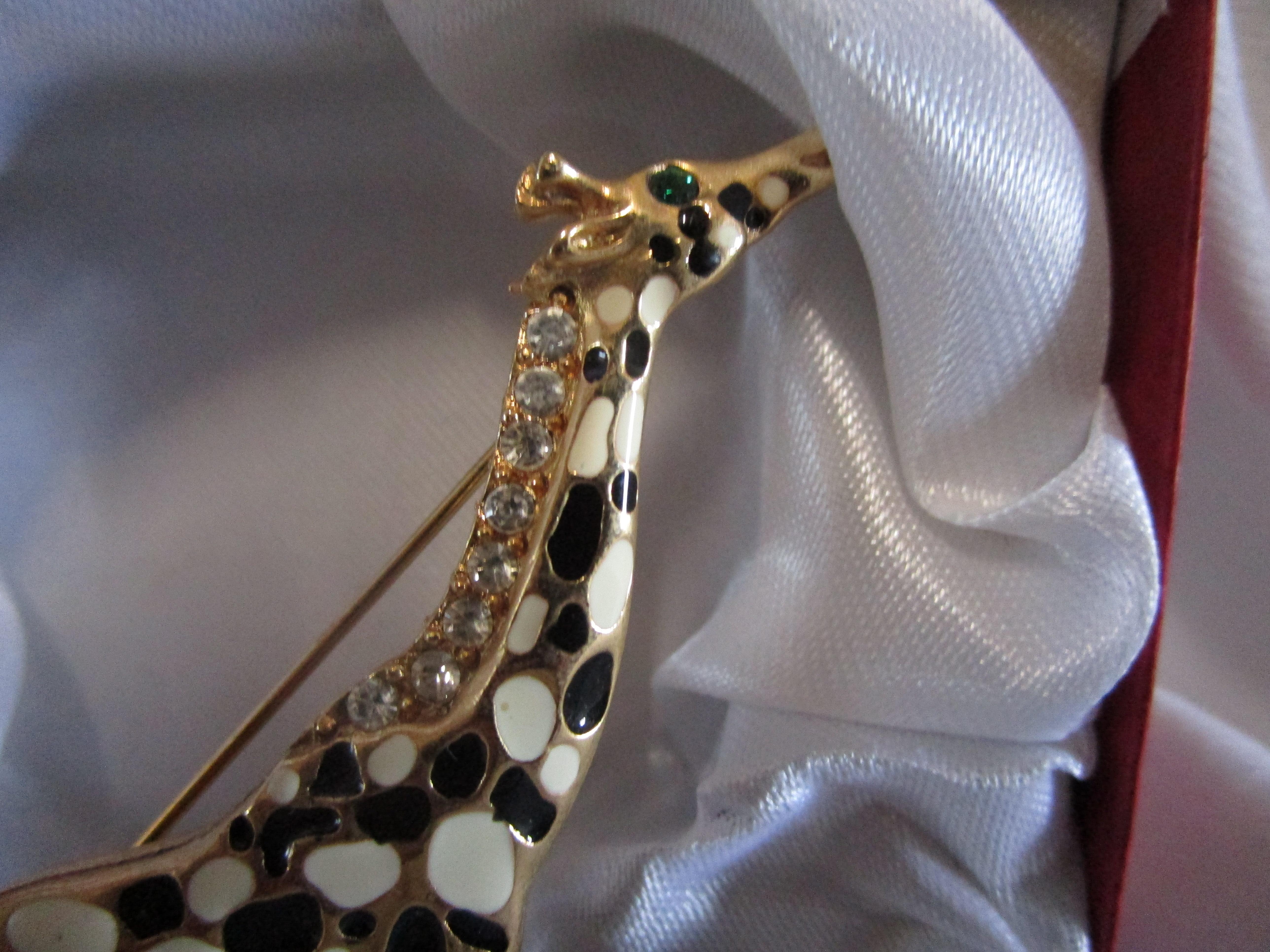 Mini Menagerie: Alfileres de disfraz de jirafa, elefante y caballo, esmalte y brillantes Esmaltado en venta