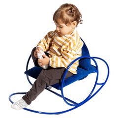 Mini Meneo Rocking Chair for Toddlers by Ángel Mombiedro in Ultramarine Blue