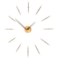 Mini Merlín 12 Gold N Wall Clock