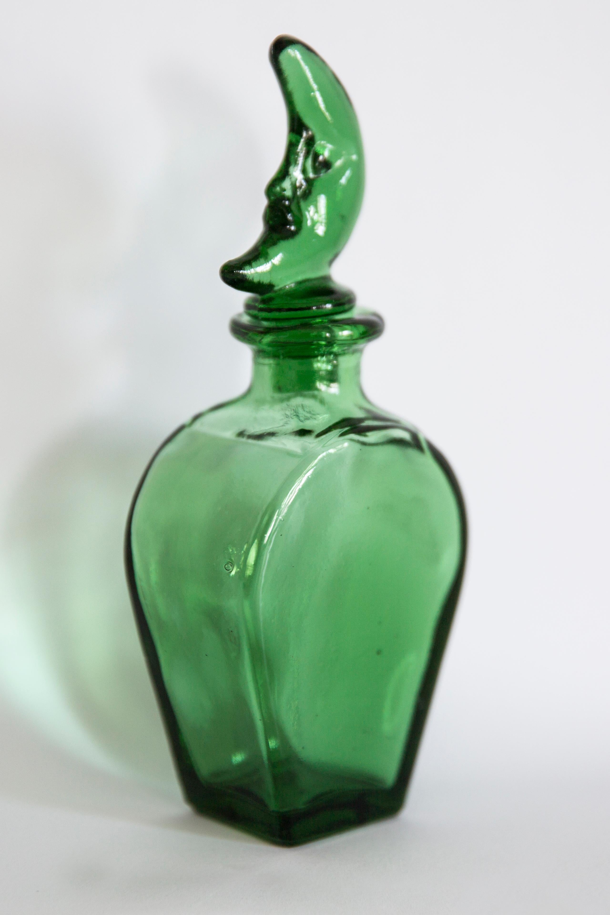 20th Century Mini Mid Century Yellow Green Vase for Perfume, Italy, 1960s For Sale