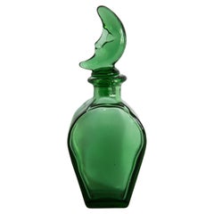 Mini vase jaune vert pour parfum, Italie, années 1960