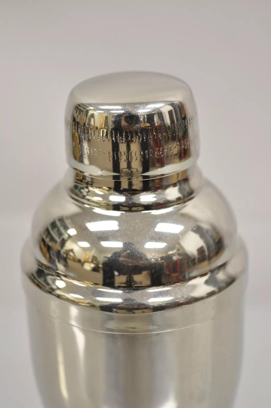 Unknown Mini Modern Stainless Steel Silver Plated Miniature Martini Cocktail Shaker